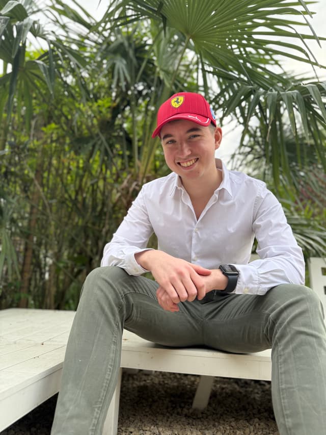 tm with ferrari cap